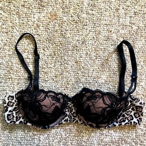 VS Leopard Print Push Up Bra